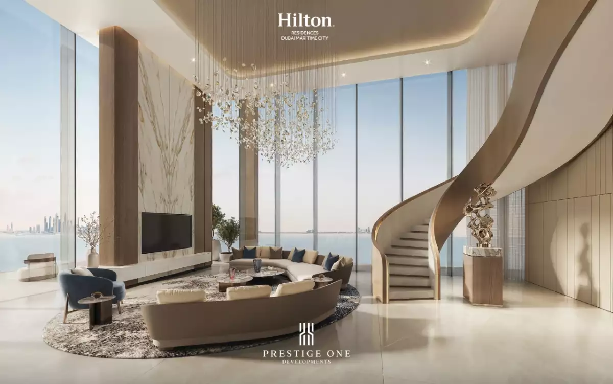 15-Penthouse_Living- Hilton Residences DMC